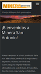 Mobile Screenshot of minera-san-antonio.com